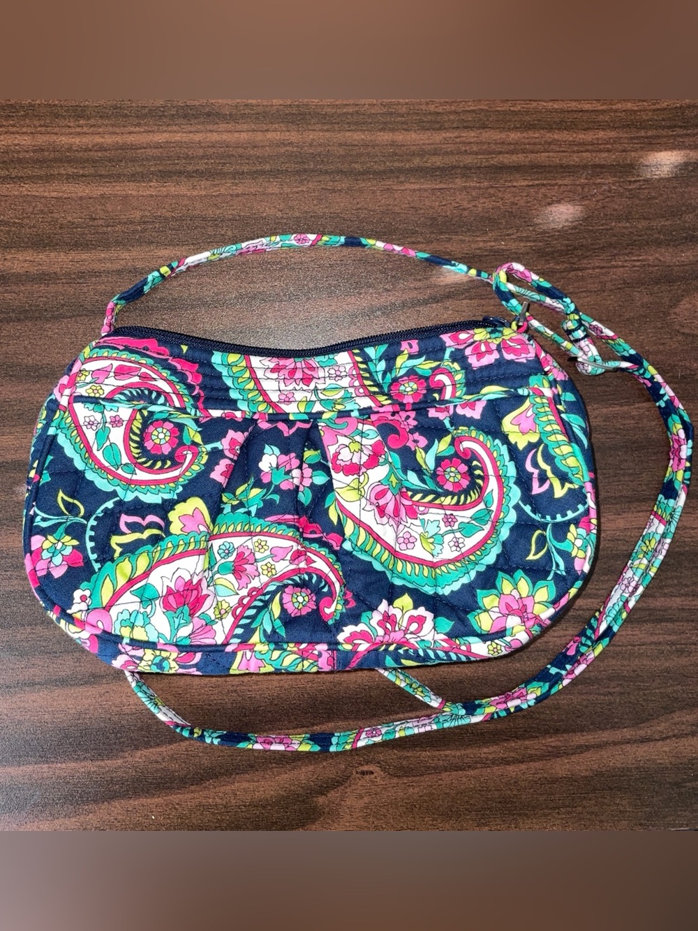 Vera Bradley Floral Navy Crossbody Bag